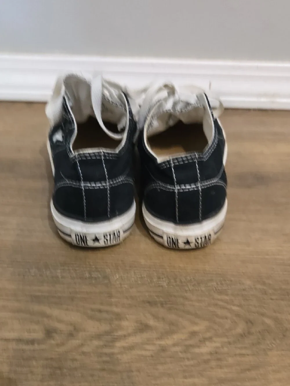 Converse Kids Black & White Low-Top Canvas Sneakers